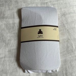 Baby Gap white tights 12-24mo NWT